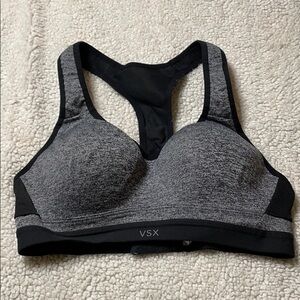 Victoria Secrets black grey sports bra